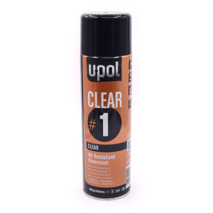U-POL Лак CLEAR#1K UV СПРЕЙ (450мл)