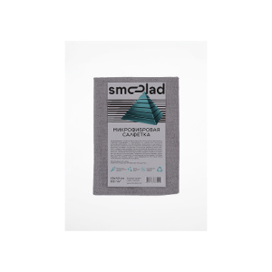 SMOOLAD Салфетка из Микрофибры (серый) ультразвуковая обработка 280гр/м 40х40см