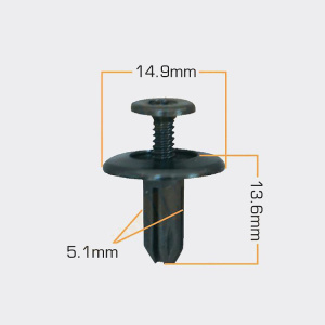 1089KJ Клипса  пластм. крепежная  KJ-1089 (50 шт. в уп.) ЦЕНА ЗА ШТ.
