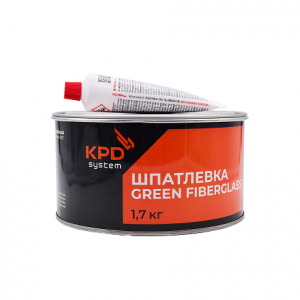 KPD SYSTEM Шпатлевка со стекловолокном (Зеленая) FIBERGLASS (1,7кг)