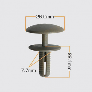 КЕ-093 Клипса  пластм. крепежная КЕ-093 (50 шт. в уп.) ЦЕНА ЗА ШТ.