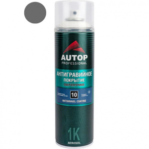 AUTOP №10 - Антигравийное покрытие Серое (650мл) СПРЕЙ