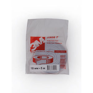 3M СЕРАЯ лента 2-х сторонняя пенакрил.клеящая 0,8мм (10мм*5м)