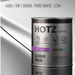 LC9A HOTZ Эмаль базовая Volkswagen/Skoda Pure White (1000 мл)