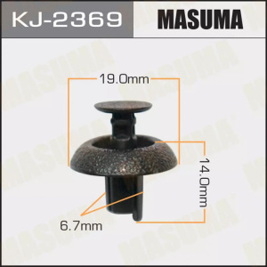 2369KJ Клипса  пластм. крепежная  KJ-2369 (50 шт. в уп.) ЦЕНА ЗА ШТ.