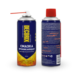 DECORIX Аэрозольная проникающая смазка многофункциональная 520мл